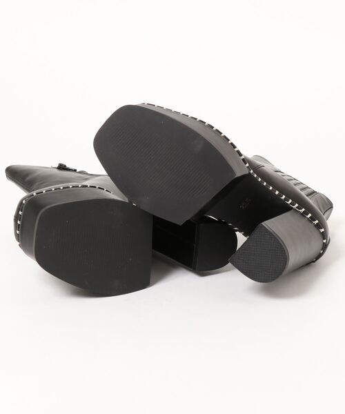 ENVYM(アンビー)の「ステッチサイドゴアブーツ(ブーツ・レディース・ブラック/ベージュ・22.5cm/24.5cm/23.5cm)」の11枚目の写真