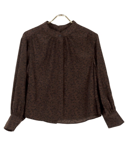 KOBE LETTUCE（コウベレタス）の「選べる2タイプバンドカラーブラウス＆シャツワンピース（ワンピース・レディース・ホワイト/ブラック/その他/ホワイト系その他/ブラック系その他/ストライプ/ホワイト系その他2/ホワイト系その他3/ブラック系その他2/ブラック系その他3/ブラック系その他4/ブラウン系その他/ブラウン系その他2/ブラック系その他5/ブラック系その他7/ベージュ系その他2/ブラック系1/ブラック系/ブラック系その他6/ベージュ系その他・1/2）」の15枚目の写真