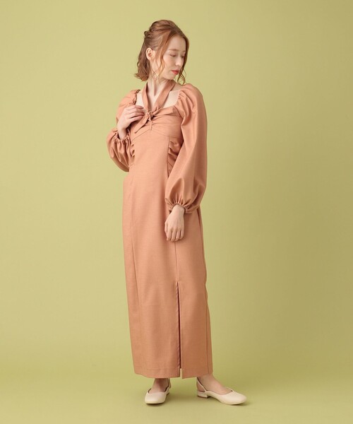 セール ボリュームスリーブレディワンピース ワンピース Me Me Couture ミーアンドミークチュール のファッション通販 Zozotown