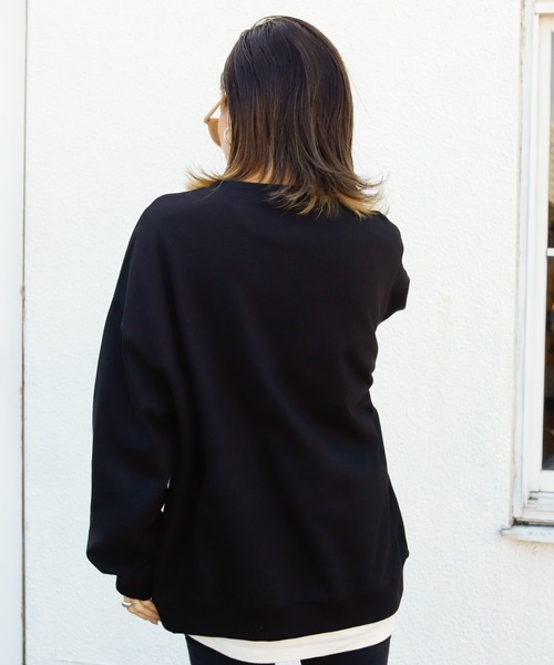 Auntie Rosa Holiday(アンティローザホリデー)の「NORTH DAKOTA ロゴプリントスウェット(スウェット・レディース・ホワイト/ブラック/グリーン/パープル/モカ/ブルー・FREE)」の18枚目の写真