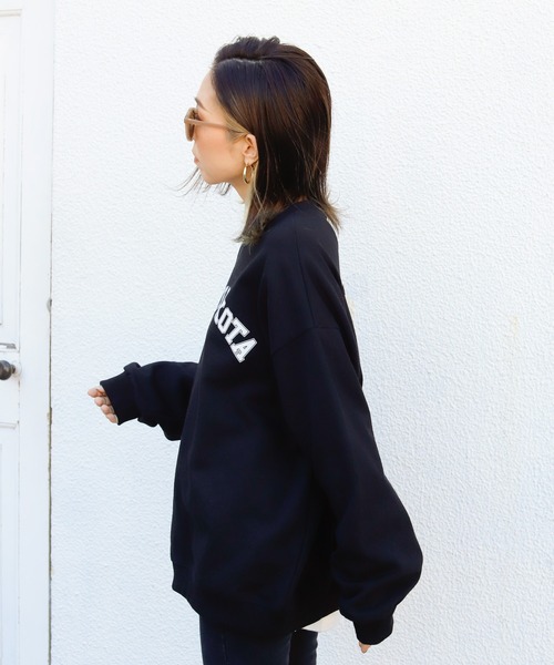 Auntie Rosa Holiday(アンティローザホリデー)の「NORTH DAKOTA ロゴプリントスウェット(スウェット・レディース・ホワイト/ブラック/グリーン/パープル/モカ/ブルー・FREE)」の12枚目の写真