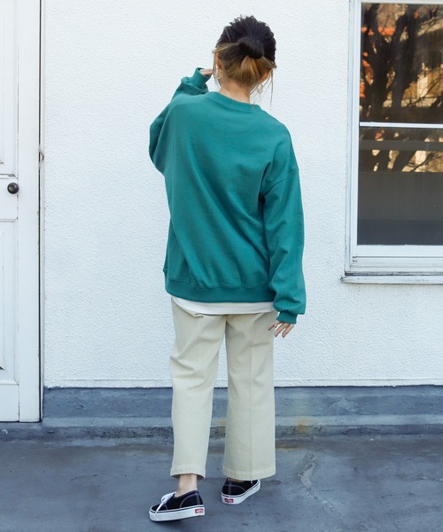 Auntie Rosa Holiday(アンティローザホリデー)の「NORTH DAKOTA ロゴプリントスウェット(スウェット・レディース・ホワイト/ブラック/グリーン/パープル/モカ/ブルー・FREE)」の20枚目の写真