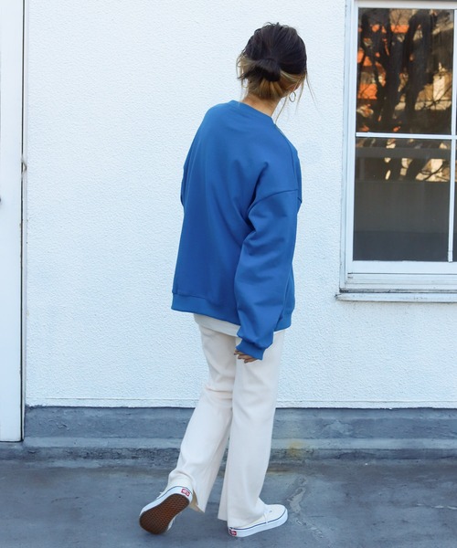 Auntie Rosa Holiday(アンティローザホリデー)の「NORTH DAKOTA ロゴプリントスウェット(スウェット・レディース・ホワイト/ブラック/グリーン/パープル/モカ/ブルー・FREE)」の21枚目の写真