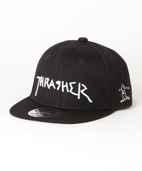 THRASHER（スラッシャー）の「THRASHER/スラッシャー キッズ キャップ 21TH-C12K（キャップ・キッズ・ホワイト/ピンク/ブラック/ベージュ/ブラック系その他2/カーキ/ダークブラウン・FREE）」の4枚目の写真