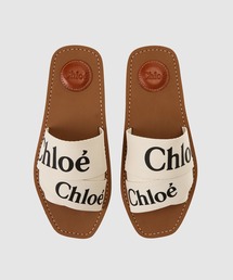 Chloe | WOODY / キャンバスフラットミュール　FLAT MULE(サンダル)