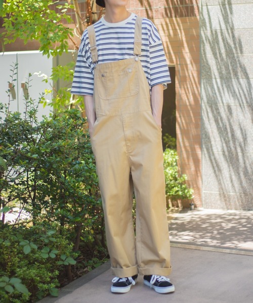 WEGO（ウィゴー）の「WEGO/ツイルオーバーオール（サロペット/オーバーオール・メンズ・ホワイト/ブラック/ダークグリーン/ベージュ・SMALL/MEDIUM/LARGE）」の21枚目の写真