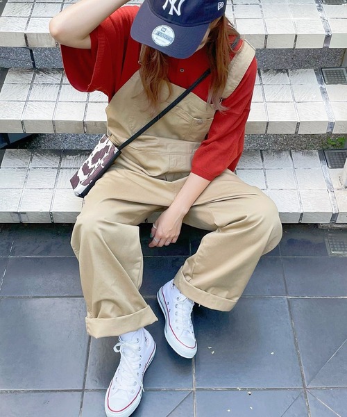 WEGO（ウィゴー）の「WEGO/ツイルオーバーオール（サロペット/オーバーオール・メンズ・ホワイト/ブラック/ダークグリーン/ベージュ・SMALL/MEDIUM/LARGE）」の20枚目の写真