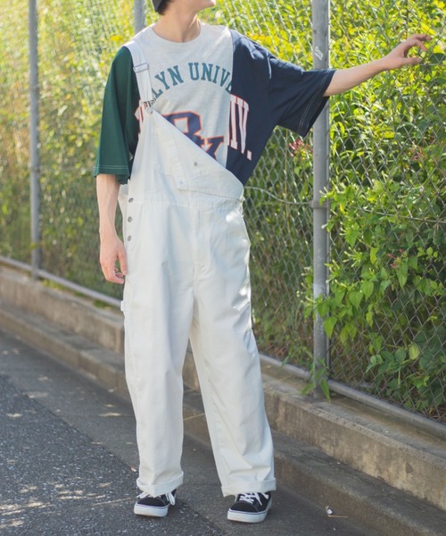 WEGO（ウィゴー）の「WEGO/ツイルオーバーオール（サロペット/オーバーオール・メンズ・ホワイト/ブラック/ダークグリーン/ベージュ・SMALL/MEDIUM/LARGE）」の16枚目の写真