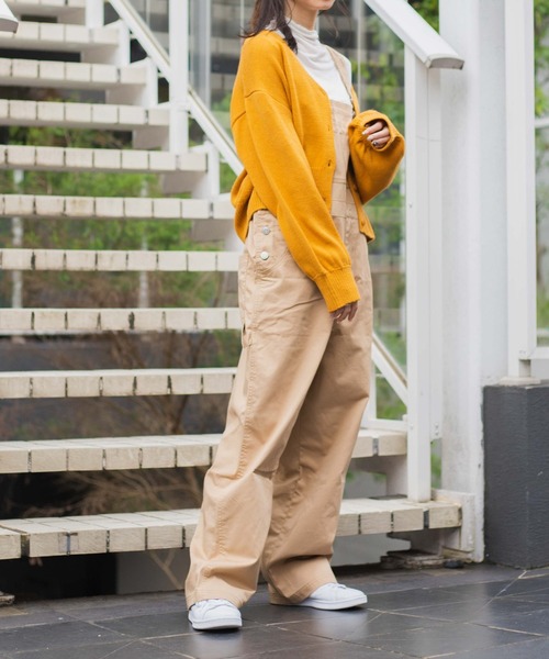 WEGO（ウィゴー）の「WEGO/ツイルオーバーオール（サロペット/オーバーオール・メンズ・ホワイト/ブラック/ダークグリーン/ベージュ・SMALL/MEDIUM/LARGE）」の6枚目の写真