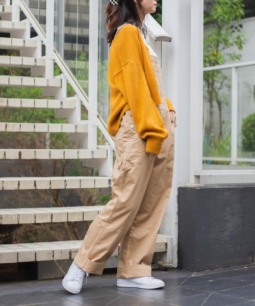 WEGO（ウィゴー）の「WEGO/ツイルオーバーオール（サロペット/オーバーオール・メンズ・ホワイト/ブラック/ダークグリーン/ベージュ・SMALL/MEDIUM/LARGE）」の17枚目の写真