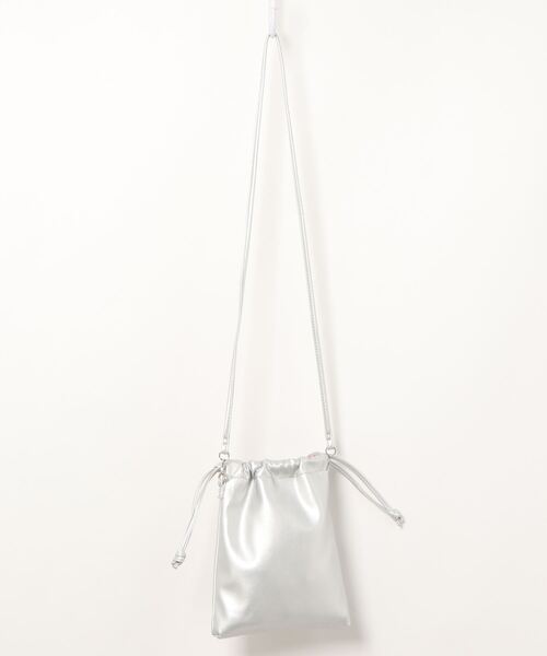 mimi toujours（ミミトゥジュール）の「巾着 バッグ リバーシブル 4way omom×mimi toujours（ショルダーバッグ・レディース・ベージュ/パープル・F）」の14枚目の写真