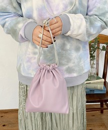 mimi toujours | 巾着 バッグ リバーシブル 4way omom×mimi toujours(ショルダーバッグ)