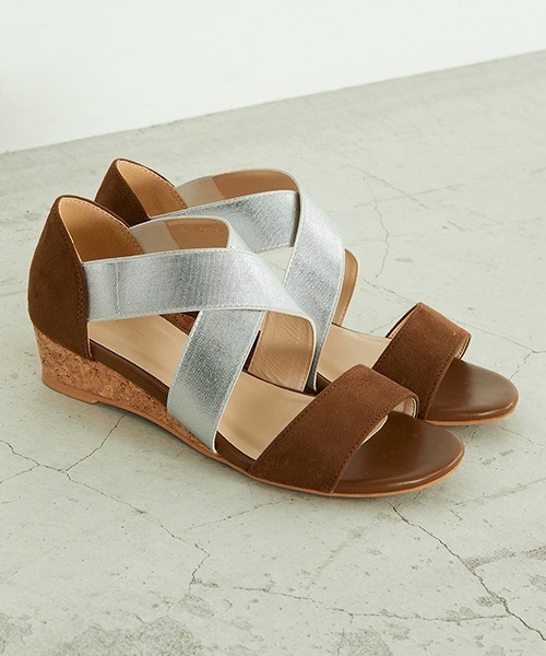 COMME CA ISM（コムサイズム）の「クロスゴム サンダル（サンダル・レディース・パイソン/ブラウン/ブラック・23.5cm/24.5cm）」の7枚目の写真