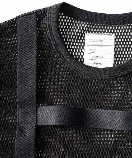 SHAREEF（シャリーフ）の「MESH JERSEY L/S PULLOVER（Tシャツ/カットソー・メンズ・グレイッシュブルー/ブラック/グレー・3/1/2）」の12枚目の写真