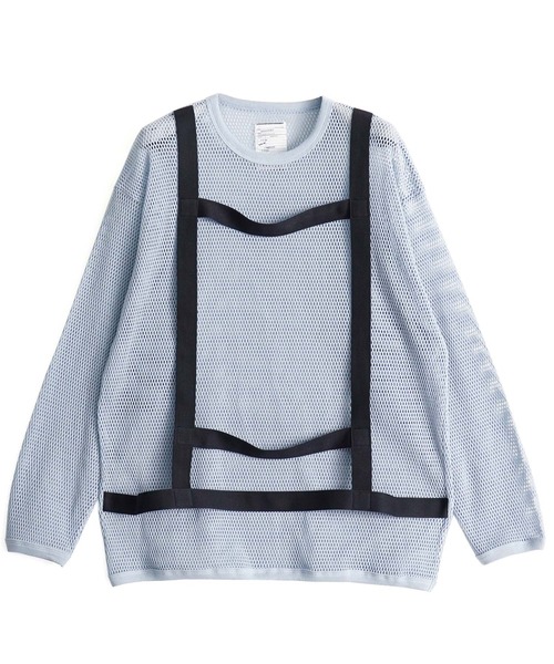 SHAREEF（シャリーフ）の「MESH JERSEY L/S PULLOVER（Tシャツ/カットソー・メンズ・グレイッシュブルー/ブラック/グレー・3/1/2）」の10枚目の写真