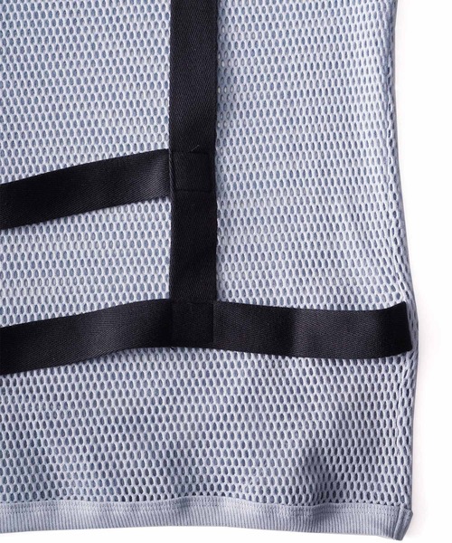 SHAREEF（シャリーフ）の「MESH JERSEY L/S PULLOVER（Tシャツ/カットソー・メンズ・グレイッシュブルー/ブラック/グレー・3/1/2）」の16枚目の写真