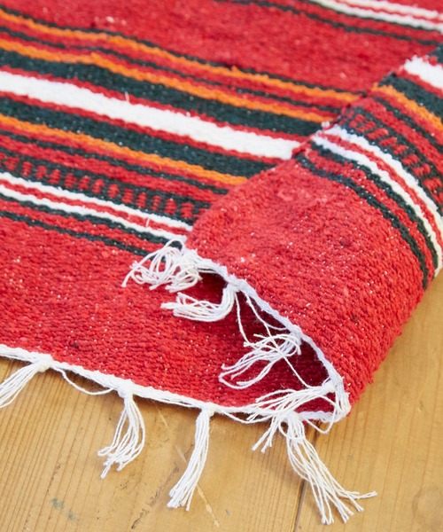 チャイハネ(チャイハネ)の「【チャイハネ】-HAND WOVEN RUGS- ティパール大判ラグマット(ラグ/マット・レディース・ベージュ/グレー/レッド/ターコイズブルー・FREE)」の7枚目の写真