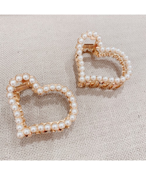 lilLilly(リルリリー)の「ハートヘアクリップ(バレッタ/ヘアクリップ・レディース・その他/ストーン・FREE)」の6枚目の写真