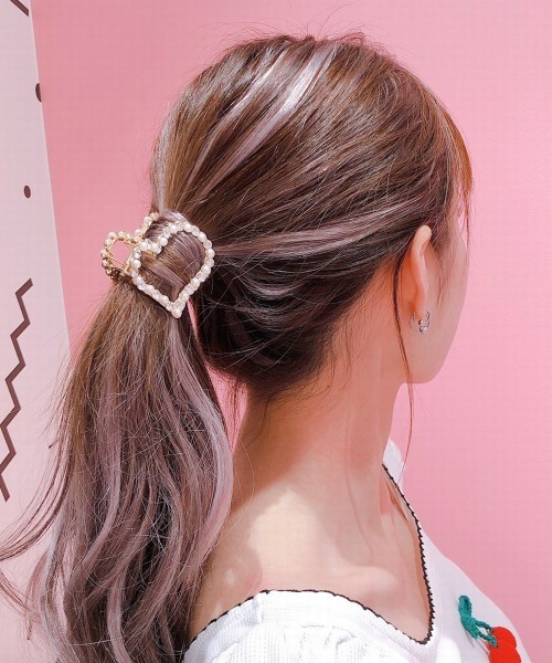 lilLilly(リルリリー)の「ハートヘアクリップ(バレッタ/ヘアクリップ・レディース・その他/ストーン・FREE)」の8枚目の写真