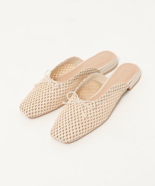 mysty woman（ミスティウーマン）の「リボンザツザイミュール 944202（サンダル・レディース・アイボリー/ブラウン・MEDIUM/LARGE）」の2枚目の写真