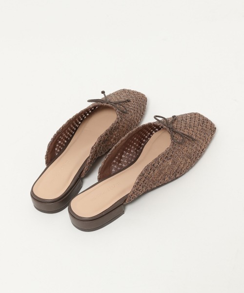 mysty woman（ミスティウーマン）の「リボンザツザイミュール 944202（サンダル・レディース・アイボリー/ブラウン・MEDIUM/LARGE）」の6枚目の写真