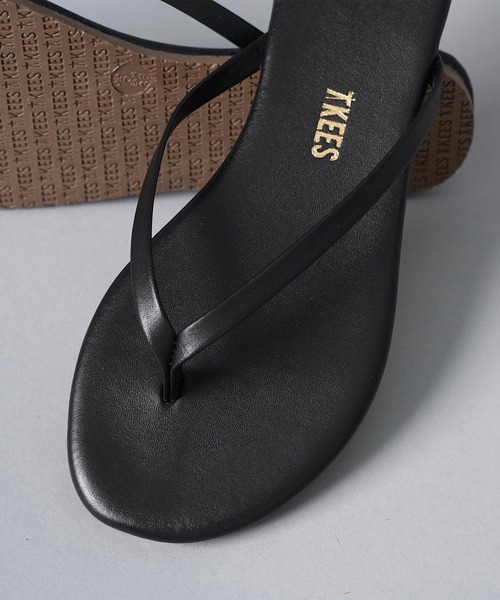 TKEES(ティキーズ)の「【 TKEES / ティキーズ 】 LINERS レザービーチサンダル(サンダル・レディース・ベージュ/ブラック・6/7/5/8)」の22枚目の写真