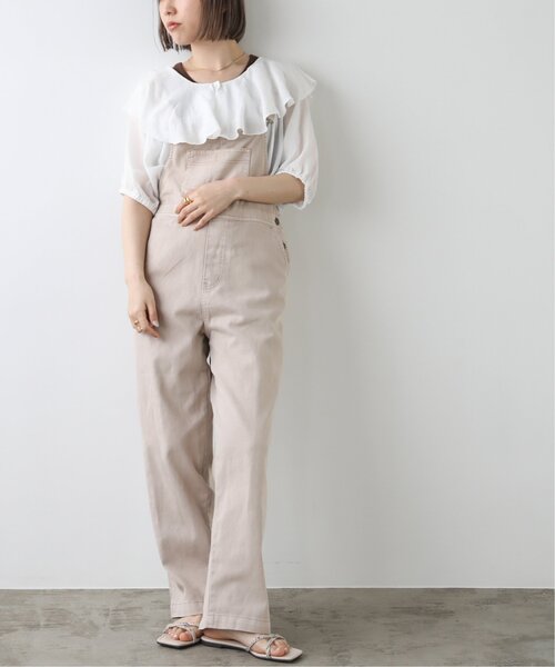 RAY CASSIN（レイカズン）の「楊柳ラッフルカラーブラウス（シャツ/ブラウス・レディース・オフホワイト/カーキ/スミクロ/テラコッタ・FREE）」の11枚目の写真