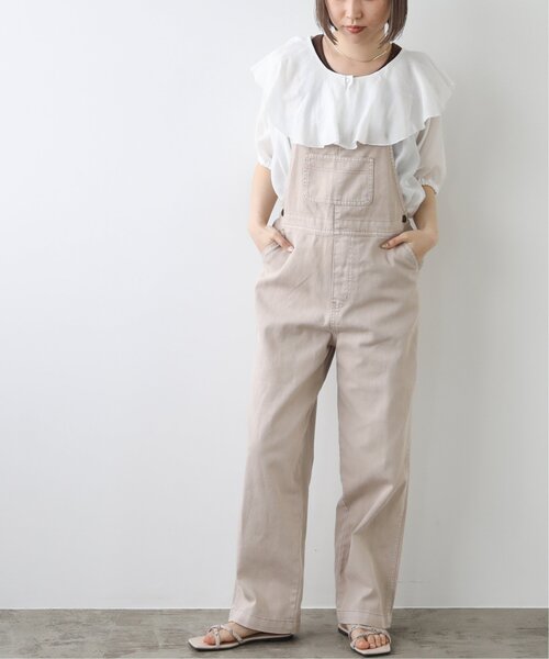 RAY CASSIN（レイカズン）の「楊柳ラッフルカラーブラウス（シャツ/ブラウス・レディース・オフホワイト/カーキ/スミクロ/テラコッタ・FREE）」の12枚目の写真