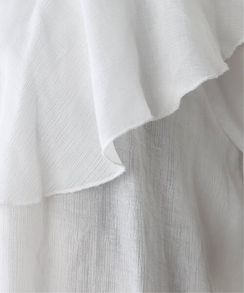 RAY CASSIN（レイカズン）の「楊柳ラッフルカラーブラウス（シャツ/ブラウス・レディース・オフホワイト/カーキ/スミクロ/テラコッタ・FREE）」の22枚目の写真