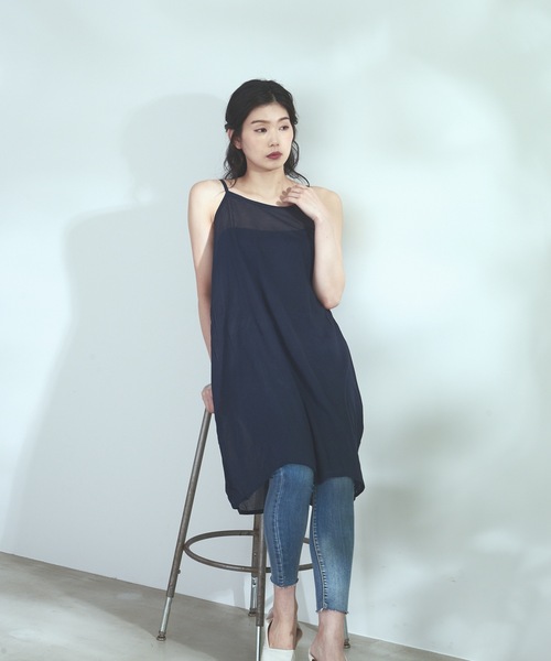インド綿無地キャミワンピース ワンピース Fort Fort Point フォーポイント のファッション セール ワンピース C Fort Point