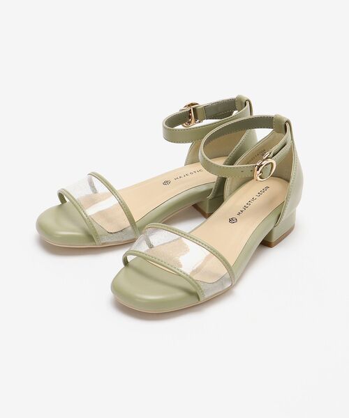 MAJESTIC LEGON（マジェスティックレゴン）の「☆シンプルクリアサンダル（サンダル・レディース・ライトグリーン/アイボリー/ブラウン系その他2・SMALL/MEDIUM/LARGE/X-LARGE）」の4枚目の写真