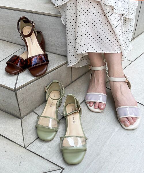 MAJESTIC LEGON（マジェスティックレゴン）の「☆シンプルクリアサンダル（サンダル・レディース・ライトグリーン/アイボリー/ブラウン系その他2・SMALL/MEDIUM/LARGE/X-LARGE）」の5枚目の写真