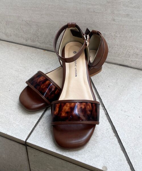 MAJESTIC LEGON（マジェスティックレゴン）の「☆シンプルクリアサンダル（サンダル・レディース・ライトグリーン/アイボリー/ブラウン系その他2・SMALL/MEDIUM/LARGE/X-LARGE）」の6枚目の写真