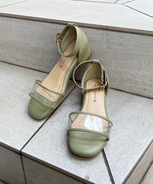 MAJESTIC LEGON（マジェスティックレゴン）の「☆シンプルクリアサンダル（サンダル・レディース・ライトグリーン/アイボリー/ブラウン系その他2・SMALL/MEDIUM/LARGE/X-LARGE）」の7枚目の写真