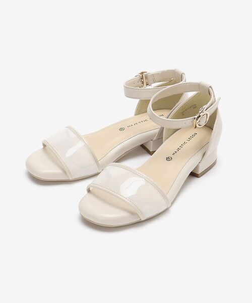 MAJESTIC LEGON（マジェスティックレゴン）の「☆シンプルクリアサンダル（サンダル・レディース・ライトグリーン/アイボリー/ブラウン系その他2・SMALL/MEDIUM/LARGE/X-LARGE）」の8枚目の写真