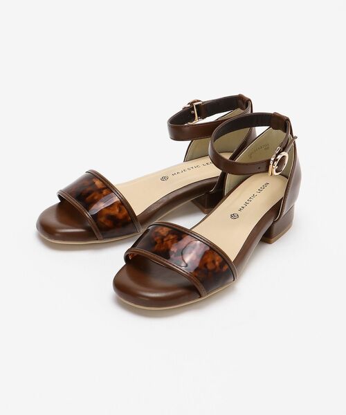 MAJESTIC LEGON（マジェスティックレゴン）の「☆シンプルクリアサンダル（サンダル・レディース・ライトグリーン/アイボリー/ブラウン系その他2・SMALL/MEDIUM/LARGE/X-LARGE）」の9枚目の写真