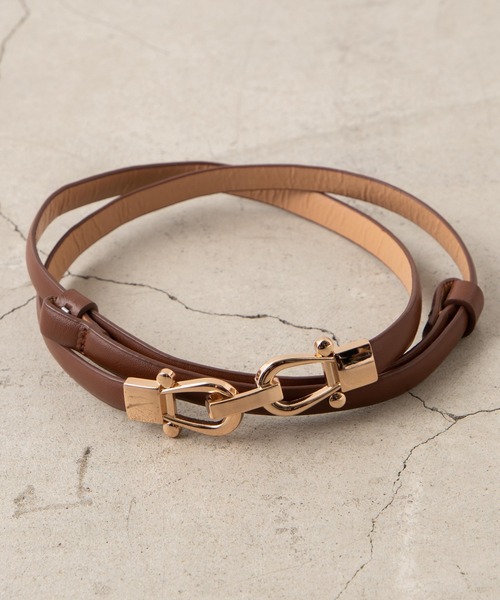 WEGO（ウィゴー）の「WEGO/ビット付きベルト（ベルト・レディース・その他1/その他3/ベージュ/ブラック/ブラウン/その他2/その他4/その他5/その他6/その他7/その他8/その他9/オフホワイト・FREE）」の3枚目の写真