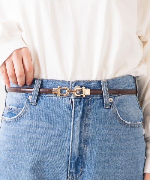 WEGO（ウィゴー）の「WEGO/ビット付きベルト（ベルト・レディース・その他1/その他3/ベージュ/ブラック/ブラウン/その他2/その他4/その他5/その他6/その他7/その他8/その他9/オフホワイト・FREE）」の19枚目の写真