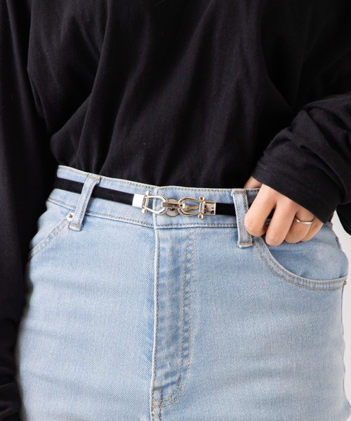 WEGO（ウィゴー）の「WEGO/ビット付きベルト（ベルト・レディース・その他1/その他3/ベージュ/ブラック/ブラウン/その他2/その他4/その他5/その他6/その他7/その他8/その他9/オフホワイト・FREE）」の20枚目の写真