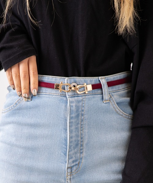 WEGO（ウィゴー）の「WEGO/ビット付きベルト（ベルト・レディース・その他1/その他3/ベージュ/ブラック/ブラウン/その他2/その他4/その他5/その他6/その他7/その他8/その他9/オフホワイト・FREE）」の21枚目の写真