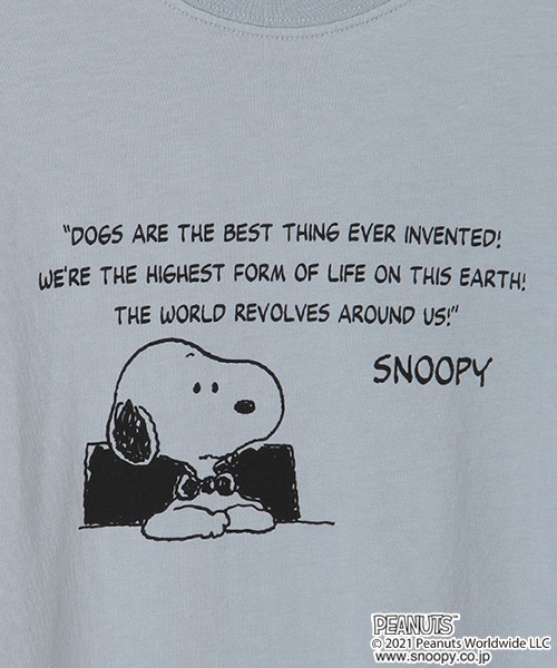 b・ROOM(ビールーム)の「【PEANUTS】スヌーピービッグTシャツワンピース(ワンピース・キッズ・ブルーグレー/ベージュ/オフホワイト・120cm/90cm/100cm/130cm/110cm)」の8枚目の写真