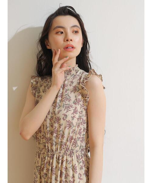 ELENCARE DUE（エレンカーレデュエ）の「・ELENCARE DUE　フラワーｐｔティアードワンピ＊（ワンピース・レディース・ブラック/ブルー/グリーン/アイボリー・FREE）」の9枚目の写真