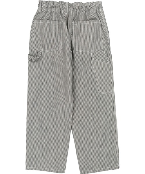 SPINNS（スピンズ）の「ヒッコリーワイドデニムペインターパンツ（その他パンツ・メンズ・ブルー系その他/ホワイト×ネイビー・M/L）」の6枚目の写真