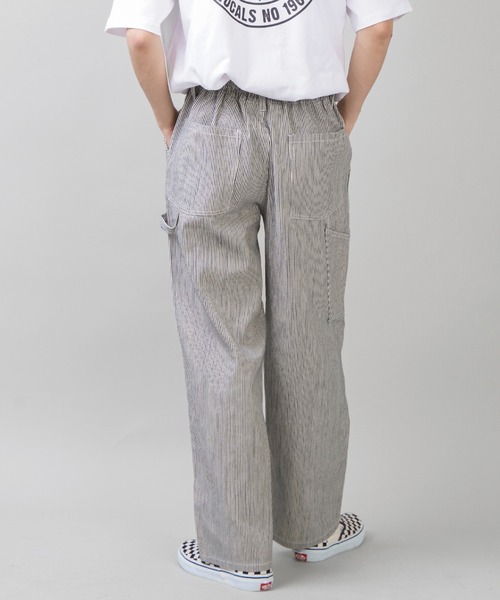 SPINNS（スピンズ）の「ヒッコリーワイドデニムペインターパンツ（その他パンツ・メンズ・ブルー系その他/ホワイト×ネイビー・M/L）」の16枚目の写真