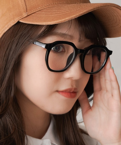 ビッグフレームクリア伊達眼鏡（メガネ）｜SPINNS（スピンズ）の