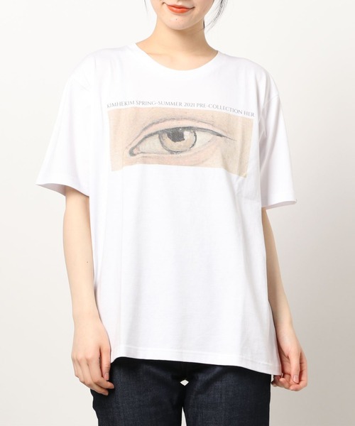 kimhekim eyes print Tshirt