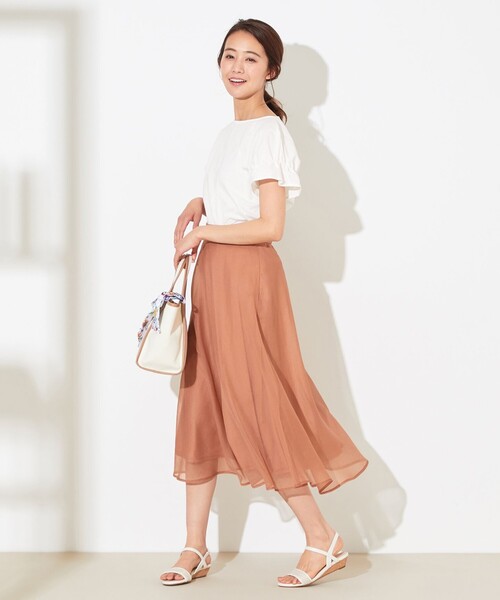 ANY SIS(エニィスィス)の「【NAIL HOLICコラボ】タックスリーブ Tシャツ(Tシャツ/カットソー・レディース・ホワイト系/ブラック系/ベージュ系/ベージュ系1/ネイビー系1/ライラック系/パイングリーン系/オレンジ系・2)」の15枚目の写真