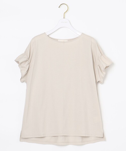 ANY SIS(エニィスィス)の「【NAIL HOLICコラボ】タックスリーブ Tシャツ(Tシャツ/カットソー・レディース・ホワイト系/ブラック系/ベージュ系/ベージュ系1/ネイビー系1/ライラック系/パイングリーン系/オレンジ系・2)」の21枚目の写真