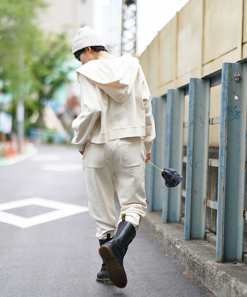 X-girl（エックスガール）の「PIGMENT-DYED SWEAT PANTS（スウェットパンツ・レディース・ブラック/ライトブルー/ホワイト・MEDIUM/SMALL）」の7枚目の写真