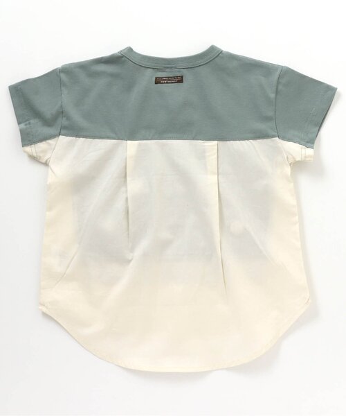 BREEZE（ブリーズ）の「WEB限定 布帛ドッキングTシャツ（Tシャツ/カットソー・キッズ・ブラック/ブルー/アイボリー・130/140/80/120/90/100/110）」の11枚目の写真